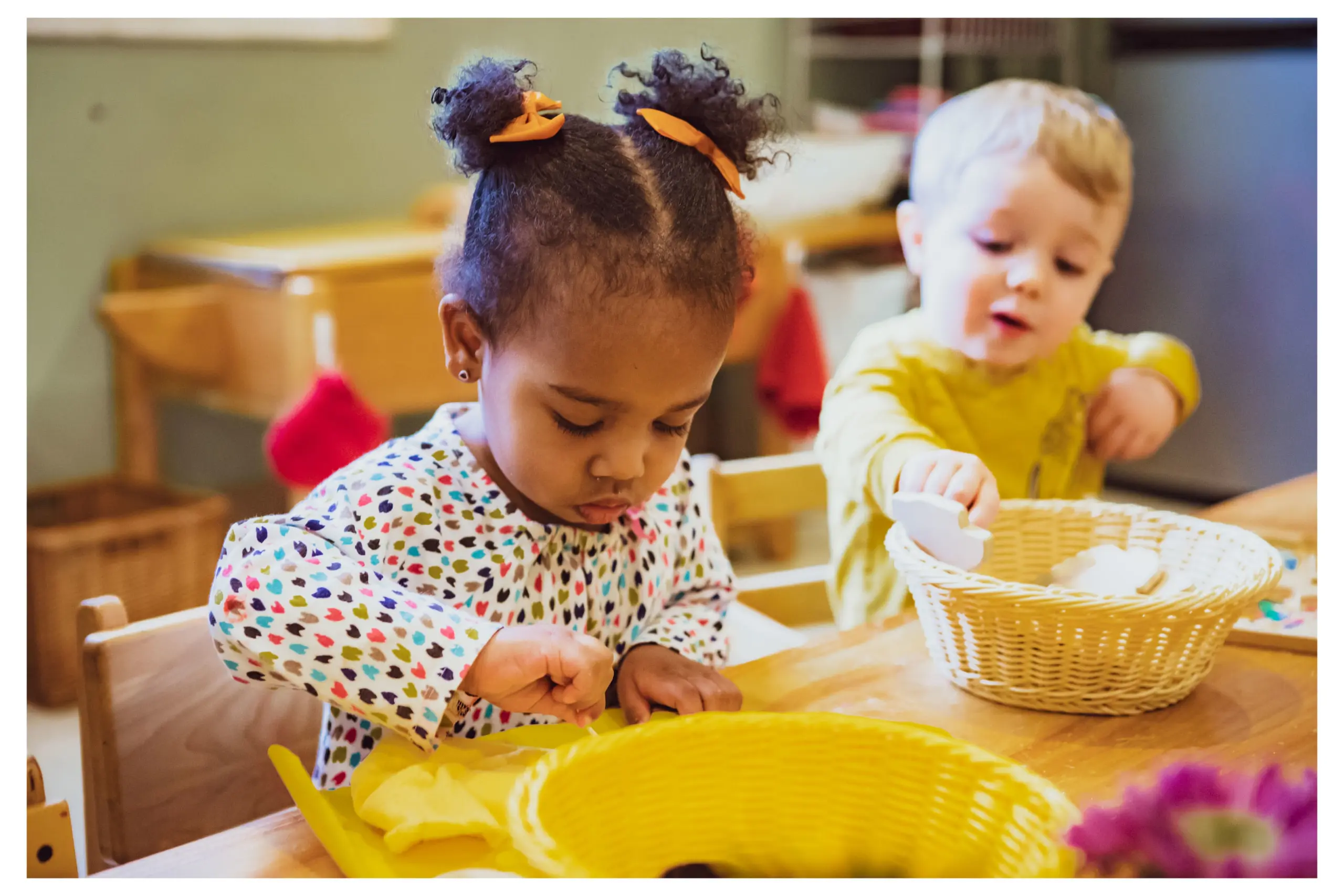 students participating in peace education lessons in a Montessori setting